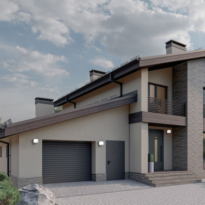 DH0171ARD 230V 10W 780Lm 3000K чорний 110*110*104mm IP54 CUBE